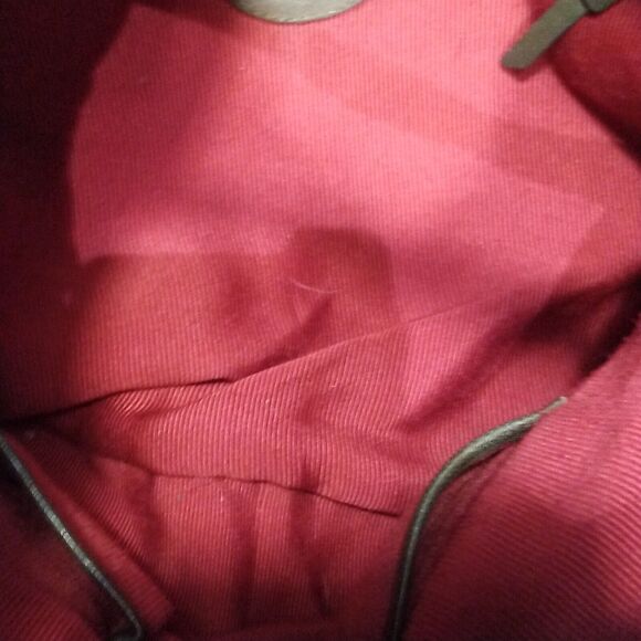 Cole Haan G Series Olive Green leaves applique hobo bag purse Shoulder Leather - Picture 12 of 12